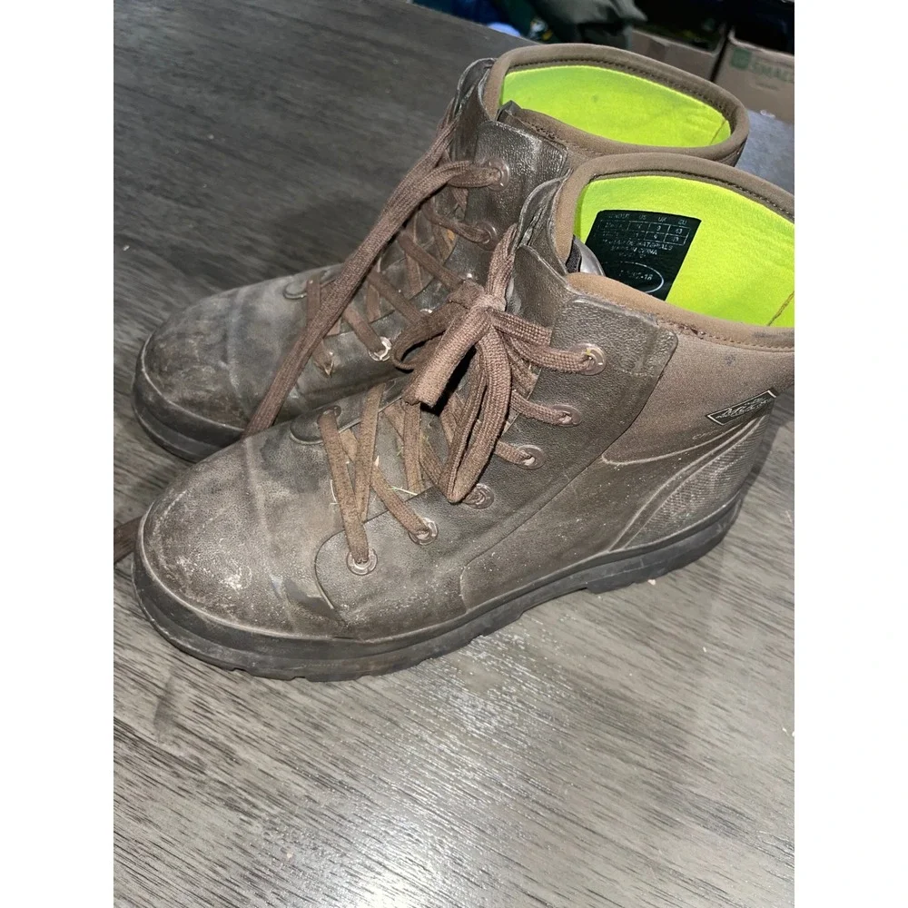 Muck Boot Company Mens Size 10 Brown Chore Lace Up Waterproof Work Boots